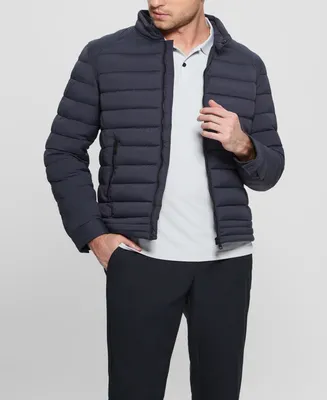 Guess Men's Tech-Stretch Hooded Jacket