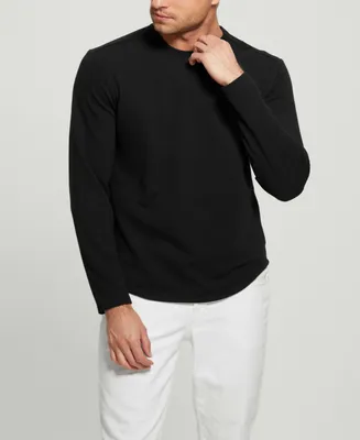 Guess Men's Textured Long-Sleeve T-shirt