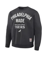 Men's Nba x Staple Anthracite Philadelphia 76ers Plush Pullover Sweatshirt