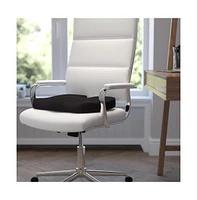 Memory Foam Portable Chair Seat Cushion With Zippered Removable Cover