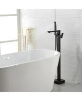 Simplie Fun Single Handle Floor Mounted Freestanding Tub Filler 002