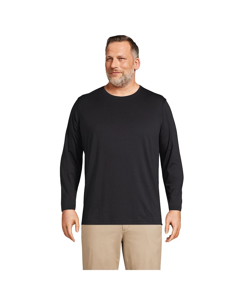 Lands' End Big & Tall Long Sleeve Supima Tee