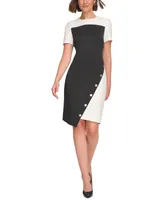 Tommy Hilfiger Women's Color-Blocked Asymmetric Dress