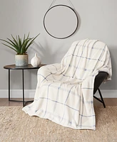 Lucky Brand Palmdale Plaid Cozy Plush Throw Blanket, 50" x 70"