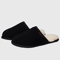 Alpine Swiss Men's Microsuede Memory Foam Scuff Slippers Comfort Slip On Shoes
