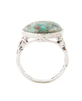 Barse Hypnosis Genuine Turquoise and Sterling Silver Abstract Ring