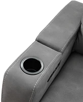 Greymel 37" Zero Gravity Fabric Chair with Power Headrest, Created for Macy's