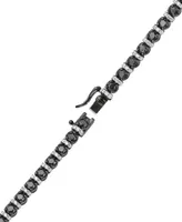 Diamond Black & White Diamond Tennis Bracelet (5 ct. t.w.) in Sterling Silver & Black Rhodium-Plate