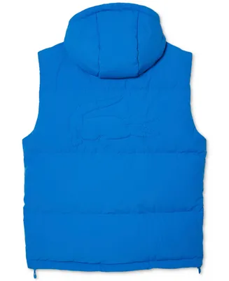 Lacoste Men's Hooded Sleeveless Puffer Vest