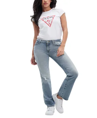 Guess Women's Sexy Mid-Rise Straight-Leg Jeans