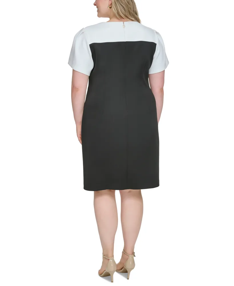 Tommy Hilfiger Plus Size Asymmetric-Hem Dress