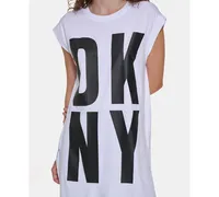 Dkny High-Low Logo Tunic