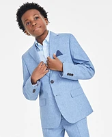 Big Boys Classic Fit Linen Suit Jacket