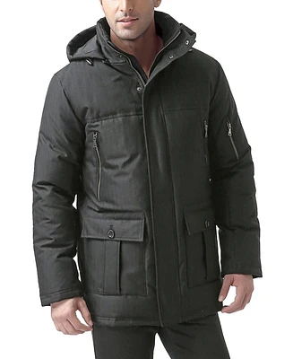 Moderm Men Hooded Down Parka Winter Coat