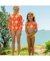 Toddler, Child Girls Pop of Sunshine Ls Surf Suit