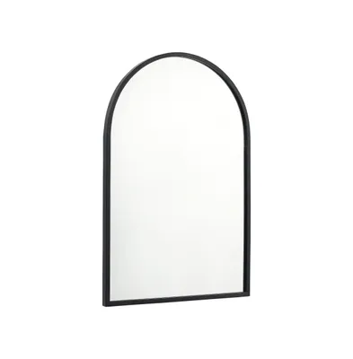 Muriel Arched Metal Framed Wall Mirror For Entryways, Dining Rooms