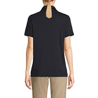 Lands' End Women's Short Sleeve Interlock Polo Shirt