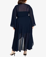 City Chic Plus Fleetwood Maxi Dress