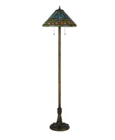 62.5" Height Metal and Resin Floor Lamp