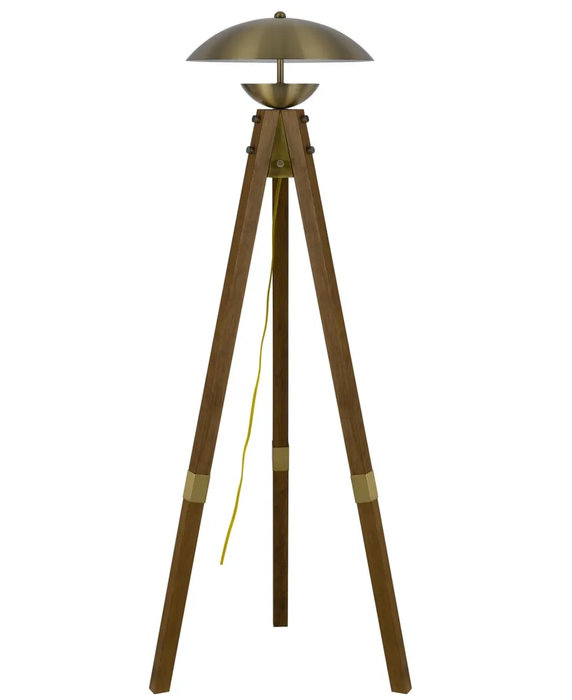 Lakeland 55" Height Wood and Metal Floor Lamp