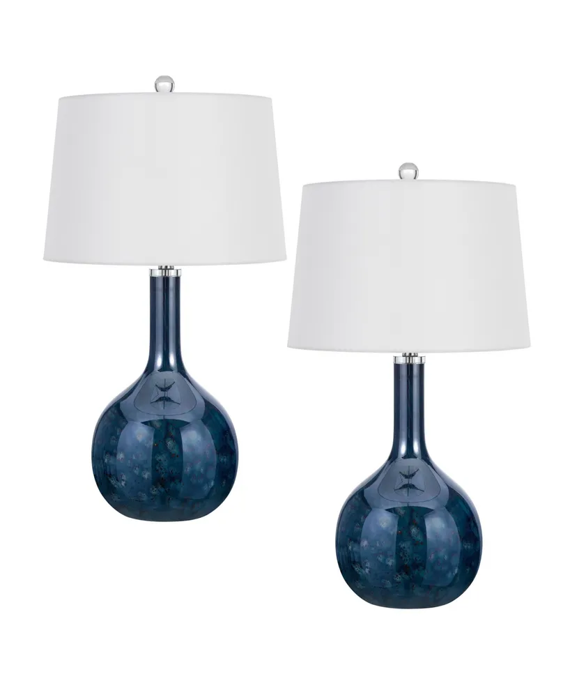 Kemi 29" Height Glass Table Lamp Set