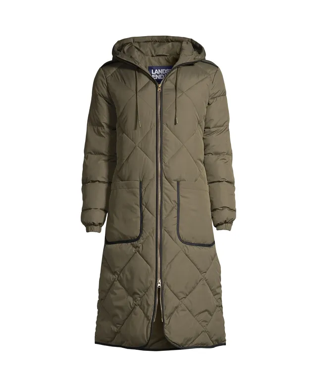 Lands' End Women's Petite Insulated Quilted Primaloft ThermoPlume Maxi  Winter Coat