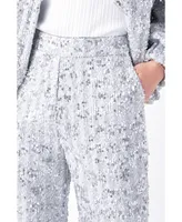 Women's Sequin Tweed Culotte Pants