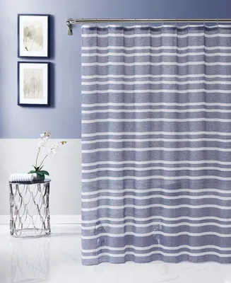 Dainty Home Naples Striped Shower Curtain, 72" x 70"