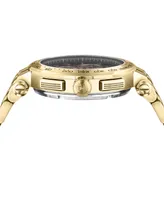 Versace Men's Swiss Chronograph Aion Gold Ion Plated Stainless Steel Bracelet Watch 45mm