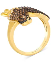 Le Vian Ombre Chocolate Ombre Diamond Horse Ring (5/8 ct. t.w.) in 14k Gold