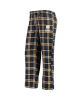 Women's Concepts Sport Navy, Gold Notre Dame Fighting Irish Lodge T-shirt and Flannel Pants Sleep Set