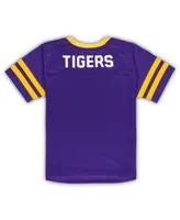 Preschool Boys and Girls Purple, Gold Lsu Tigers Red Zone Jersey and Pants Set