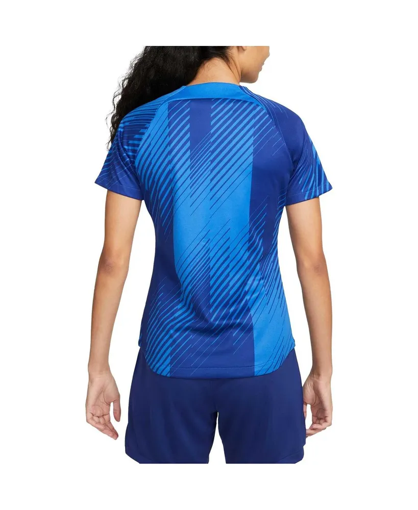 Women's Nike Blue Barcelona 2023/24 Home Academy Pro Pre-Match Top