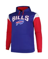 Men's Profile Royal Buffalo Bills Big and Tall Trench Battle Pullover Hoodie