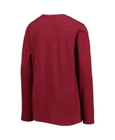 Big Boys Burgundy Washington Commanders Secondary Logo Long Sleeve T-shirt