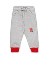 Infant Boys and Girls Wes & Willy Heather Gray Maryland Terrapins Jie Long Sleeve Bodysuit Pants Set