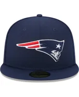 Men's New Era Navy England Patriots Camo Undervisor 59FIFTY Fitted Hat