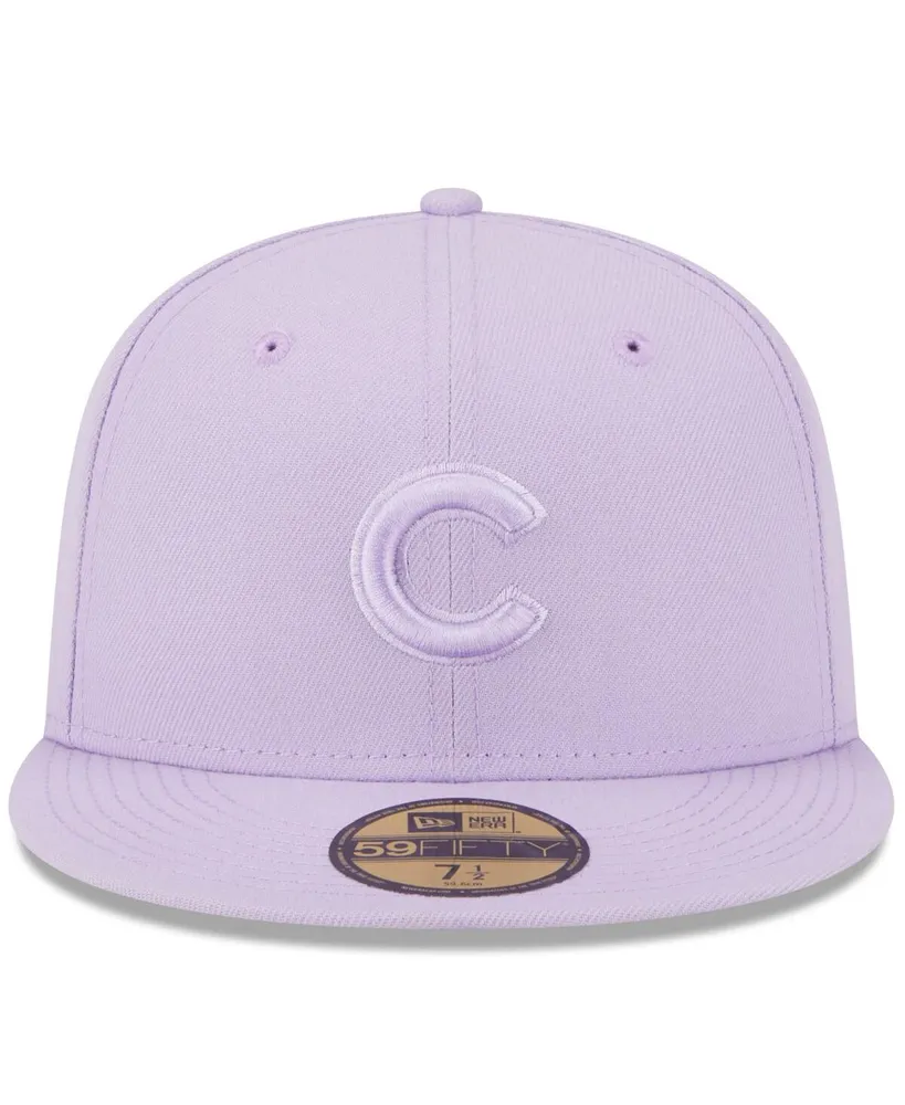 Men's New Era Lavender Chicago Cubs 2023 Spring Color Basic 59FIFTY Fitted Hat