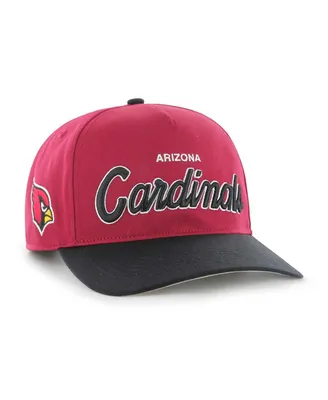 Men's '47 Brand Cardinal, Black Arizona Cardinals Crosstown Two-Tone Hitch Adjustable Hat