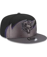 Men's New Era Black Chicago Bears Tidal Wave 9FIFTY Snapback Hat