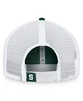 Women's Top of the World Green, White Michigan State Spartans Charm Trucker Adjustable Hat