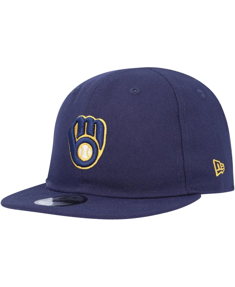 Infant Boys and Girls New Era Navy Milwaukee Brewers My First 9FIFTY Adjustable Hat