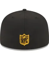 Men's New Era Black Pittsburgh Steelers Main 59FIFTY Fitted Hat