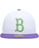 Men's New Era White Brooklyn Dodgers Side Patch 59FIFTY Fitted Hat