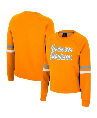 Women's Colosseum Tennessee Orange Volunteers Talent Competition Raglan Pullover Sweatshirt