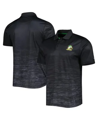 Men's Colosseum Black Oregon Ducks Marshall Polo Shirt