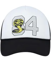 Men's and Women's Contenders Clothing White, Black Cobra Kai 84 Snapback Hat