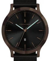 Lilienthal Berlin Men's Huxley Bronze Black Bronze Stainless Steel Mesh Watch 40mm