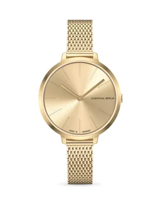 Lilienthal Berlin Women's Rosalux Gold Rush Gold-Tone Stainless Steel Mesh Watch 30mm