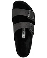 Birkenstock Men's Arizona Shearling Microfiber Sandals from Finish Line